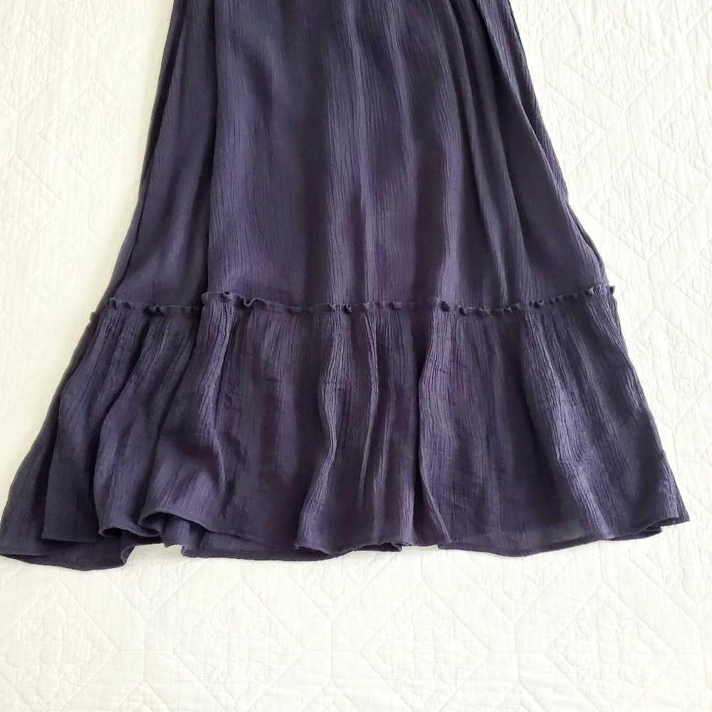 Lulus Simply A Sensation Navy Blue Puff Sleeve Midi Dress - Picture 5 of 12